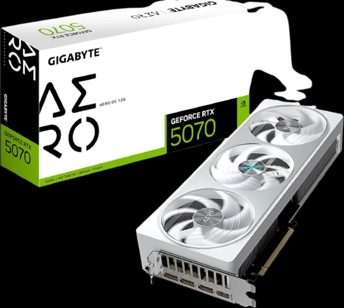 Gigabyte GeForce RTX 5070 AERO OC 12G component photo