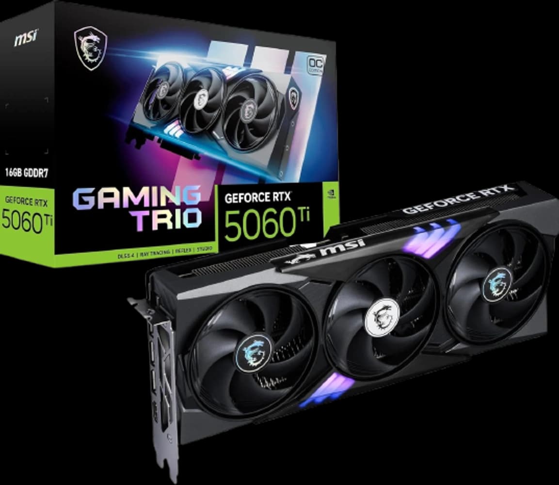 MSI GeForce RTX 5060 Ti 16G GAMING TRIO OC component photo