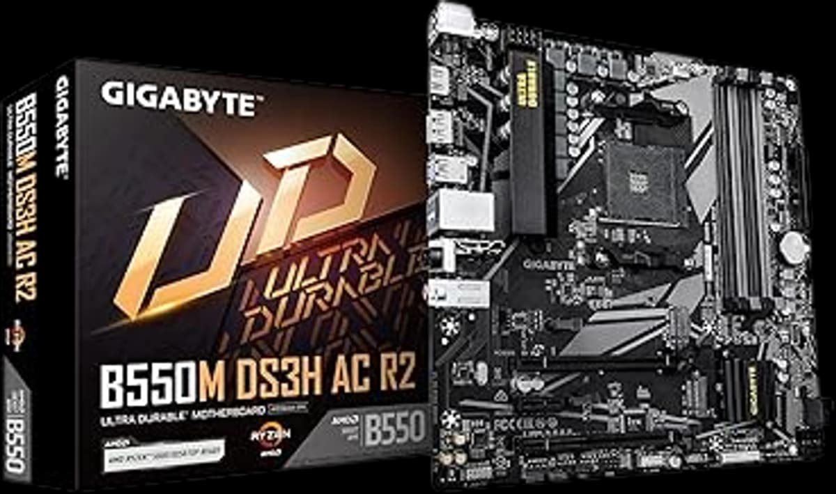 Gigabyte B550M DS3H AC R2 component photo