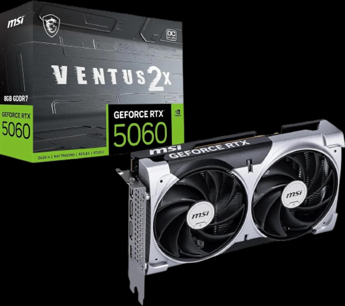 MSI GeForce RTX 5060 8G VENTUS 2X component photo