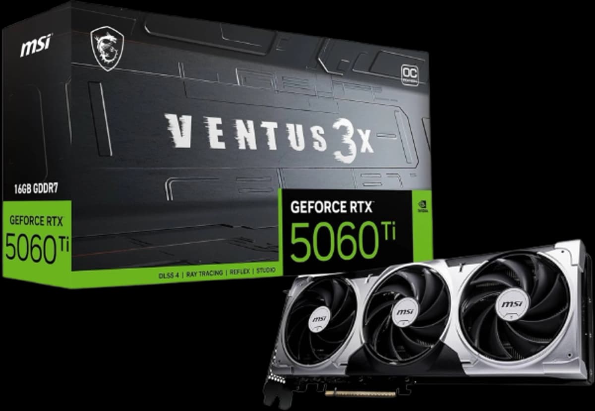MSI GeForce RTX 5060 Ti 16G VENTUS 3X OC component photo
