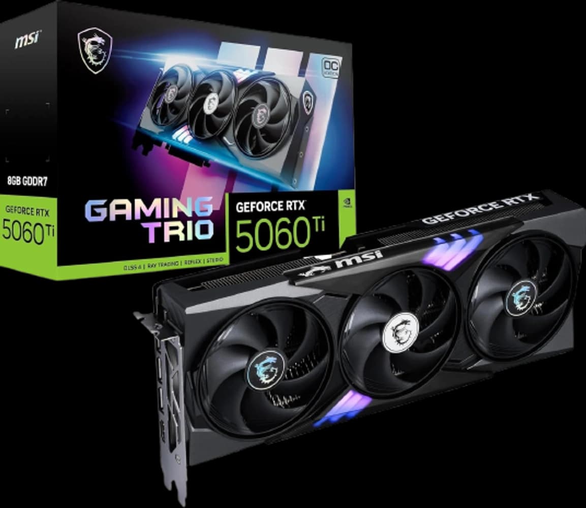 MSI GeForce RTX 5060 Ti 8G GAMING TRIO OC component photo