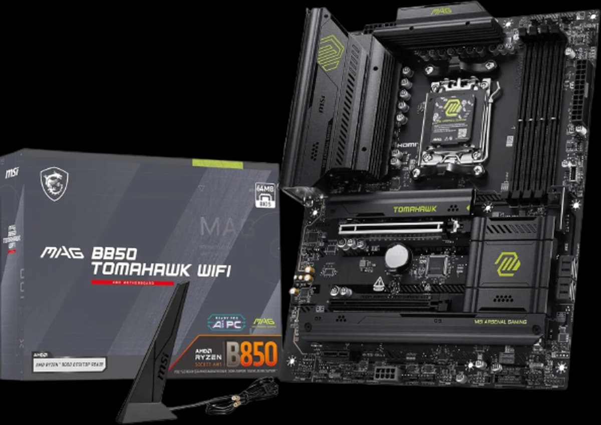MSI MAG B850 Tomahawk WiFi component photo
