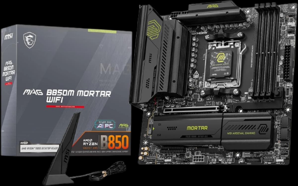 MSI MAG B850M MORTAR WIFI component photo