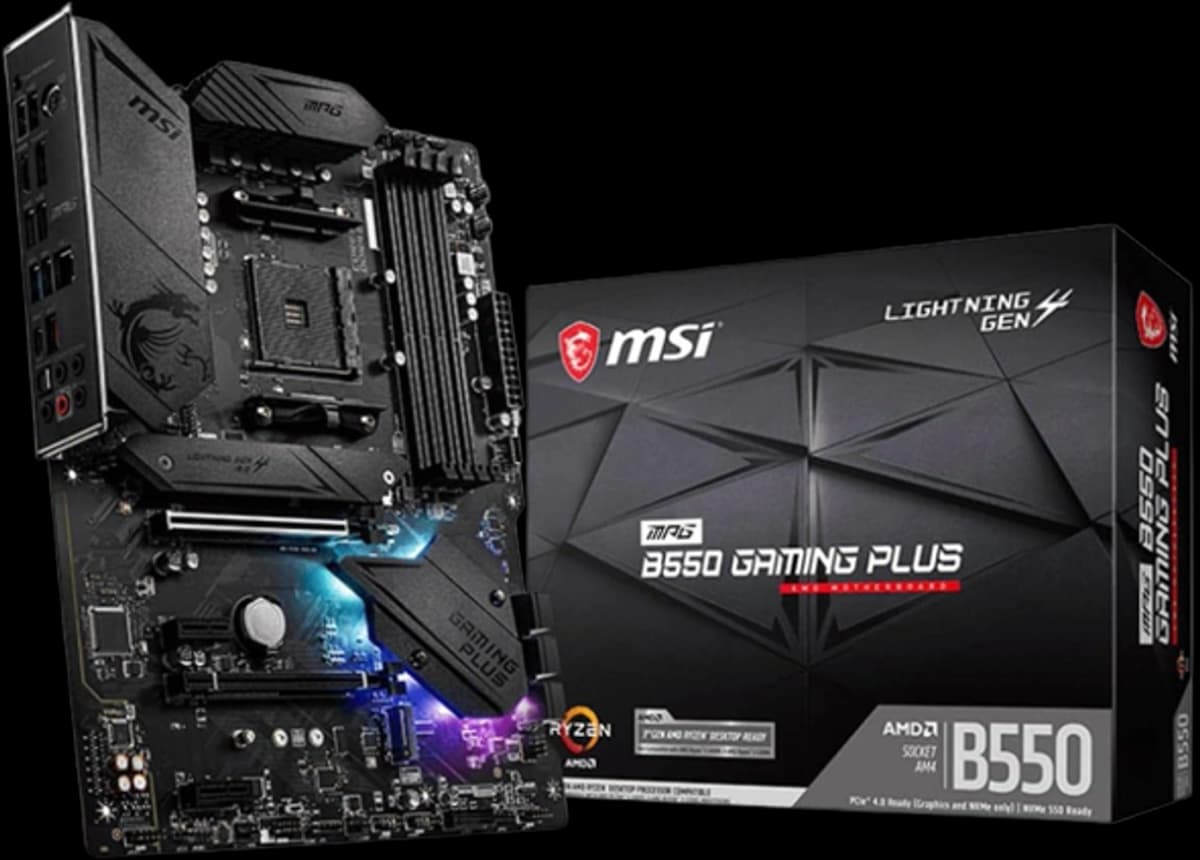 MSI MPG B550 GAMING PLUS component photo